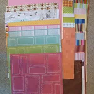 262 Scrapbook Paper 12x12, Doodlebug, Close To My Heart, Karen Foster & More
